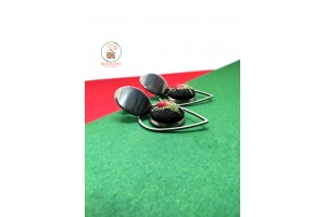 Сережки з вишивкою "Бутони троянд" МС005